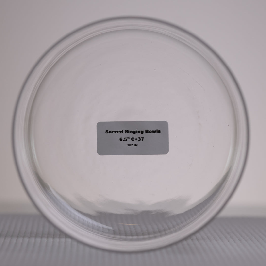 6.5" Crystal Singing Bowls for Sound Healing