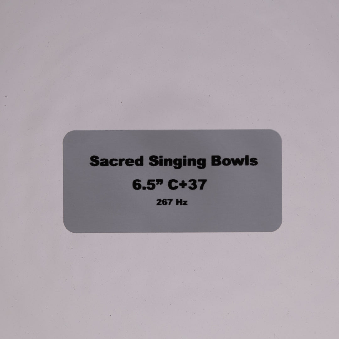 Sacred Singing Bowls product label