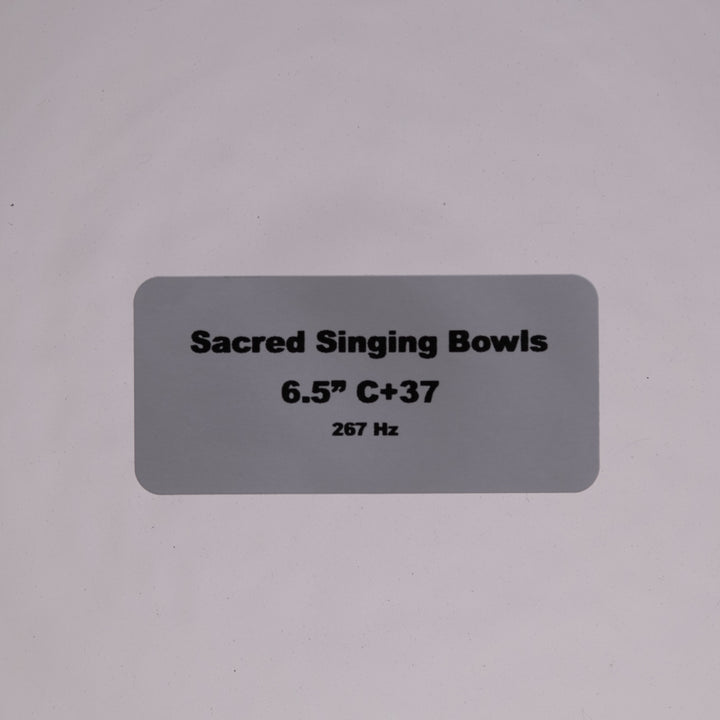 Sacred Singing Bowls product label
