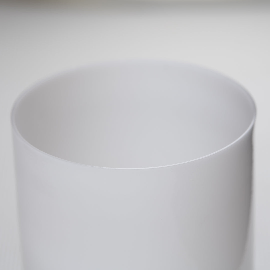 White Light Quartz Singing Bowl rim
