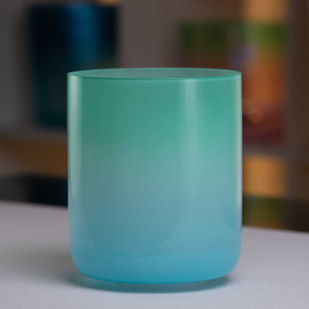 6.5" D-32 Turquoise Tide Crystal Singing Bowl from Bowls of Sound