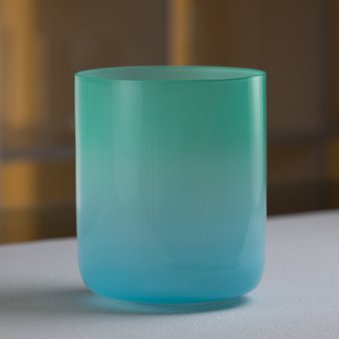 6.5" D-32 Turquoise Tide Crystal Singing Bowl from Sacred Singing Bowls™