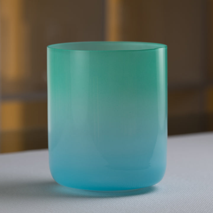 6.5" D-32 Turquoise Tide Crystal Singing Bowl from Sacred Singing Bowls™
