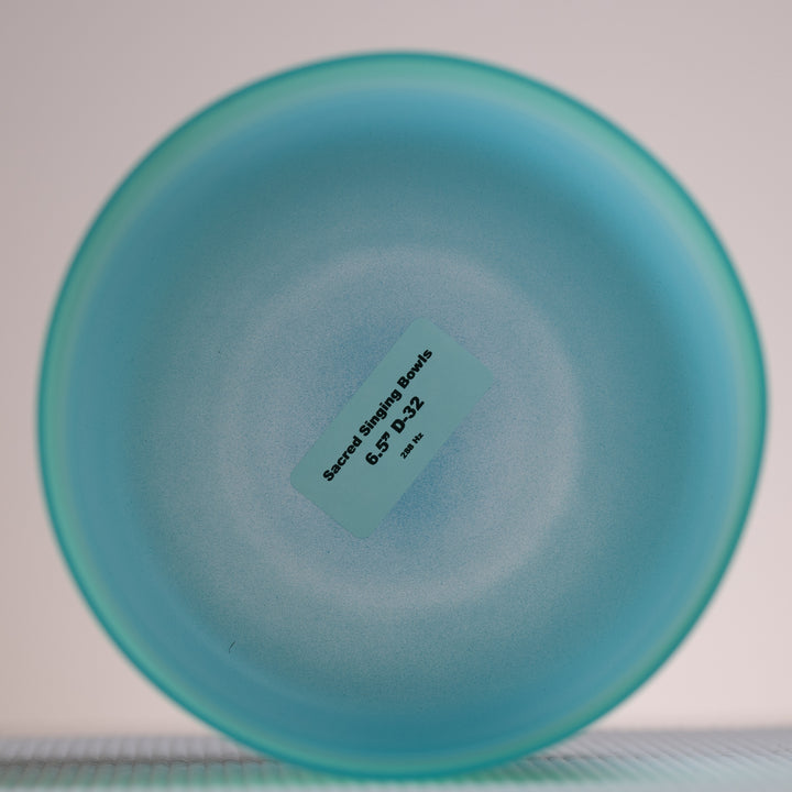 Sacred Singing Bowls™ product label with bowl specifications
