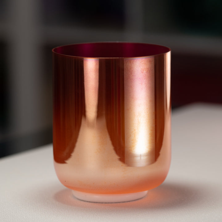 6.5" D-33 Sunset Bloom Crystal Singing Bowl from Bowls of Sound