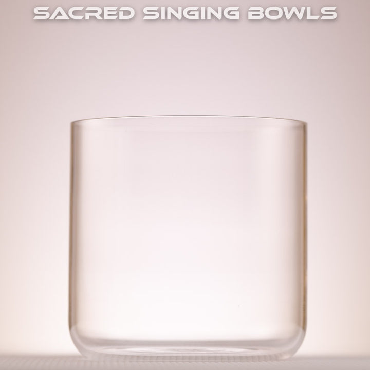 6.5" D#-23 Clear Quartz Crystal Singing Bowl from Sacred Singing Bowls