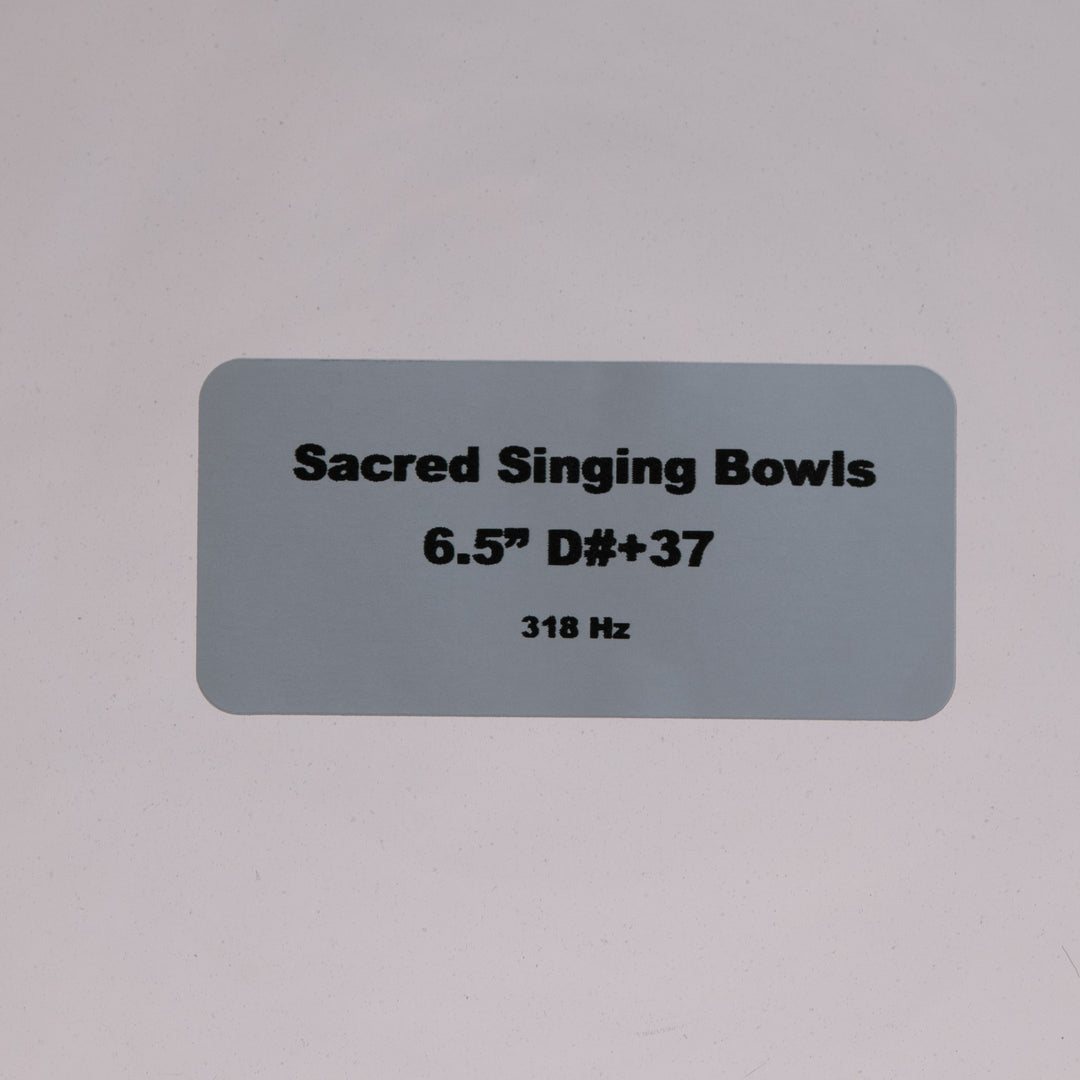 Sacred Singing Bowls product label