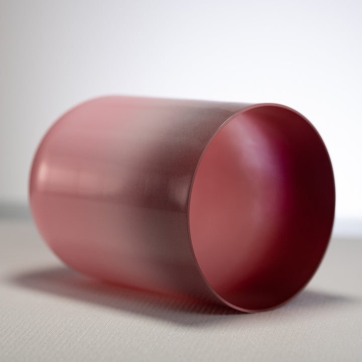 Tall crystal singing bowl