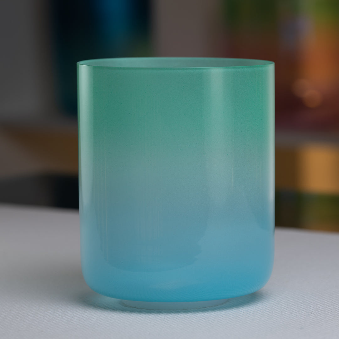 6.5" E-22 Turquoise Tide Crystal Singing Bowl from Bowls of Sound