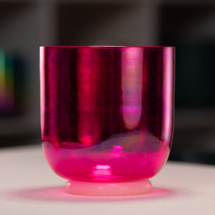 6.5" E-32 Fractal Fuchsia Singing Bowl from Sacred Singing Bowls™