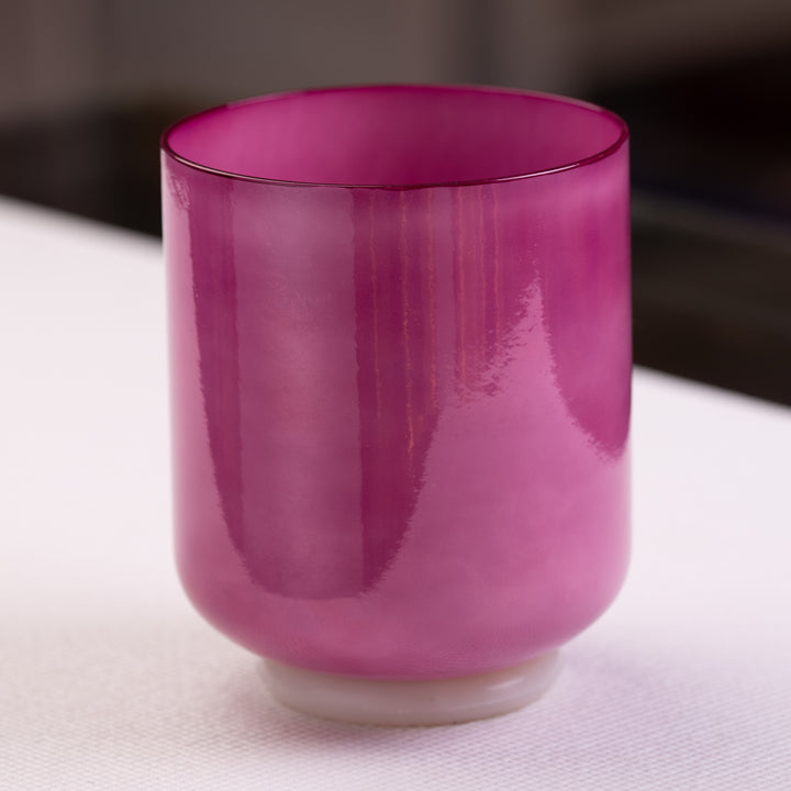 6.5" F+11 Magenta Manifestation Crystal Singing Bowl from Bowls of Sound