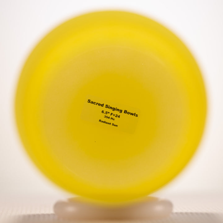Yellow crystal sound bowl