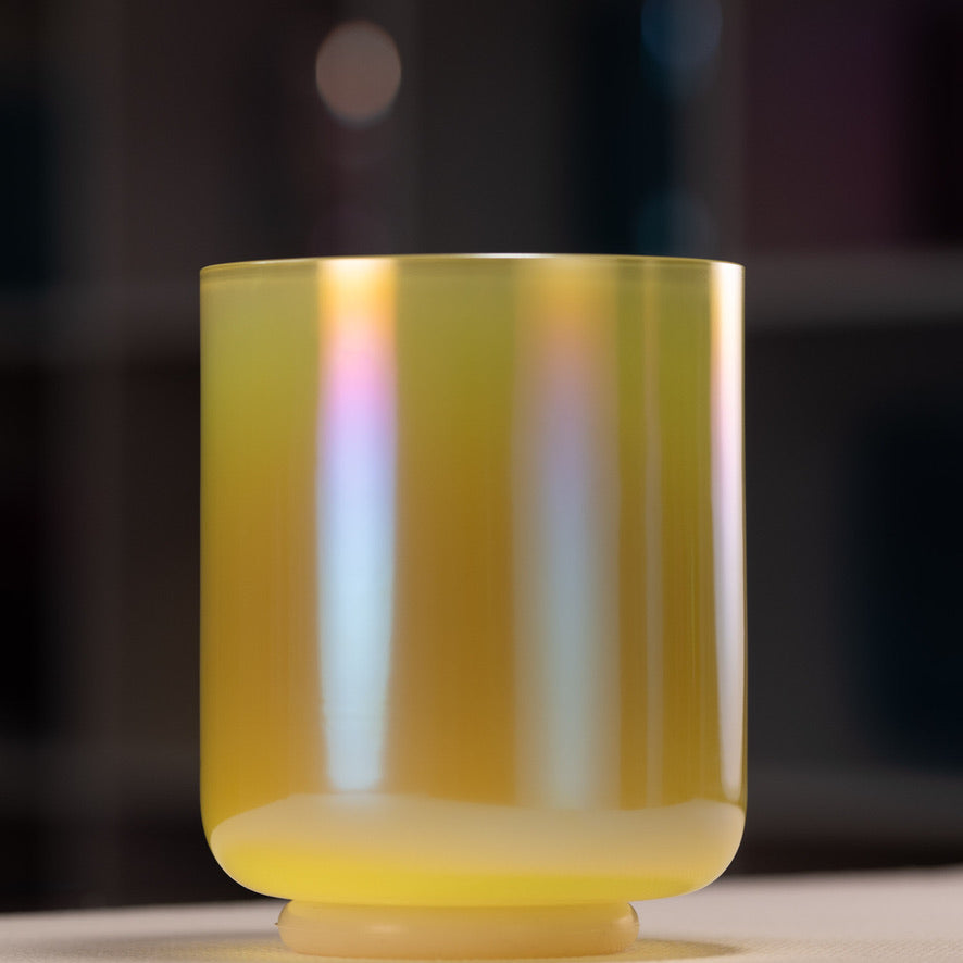 Yellow singing bowl
