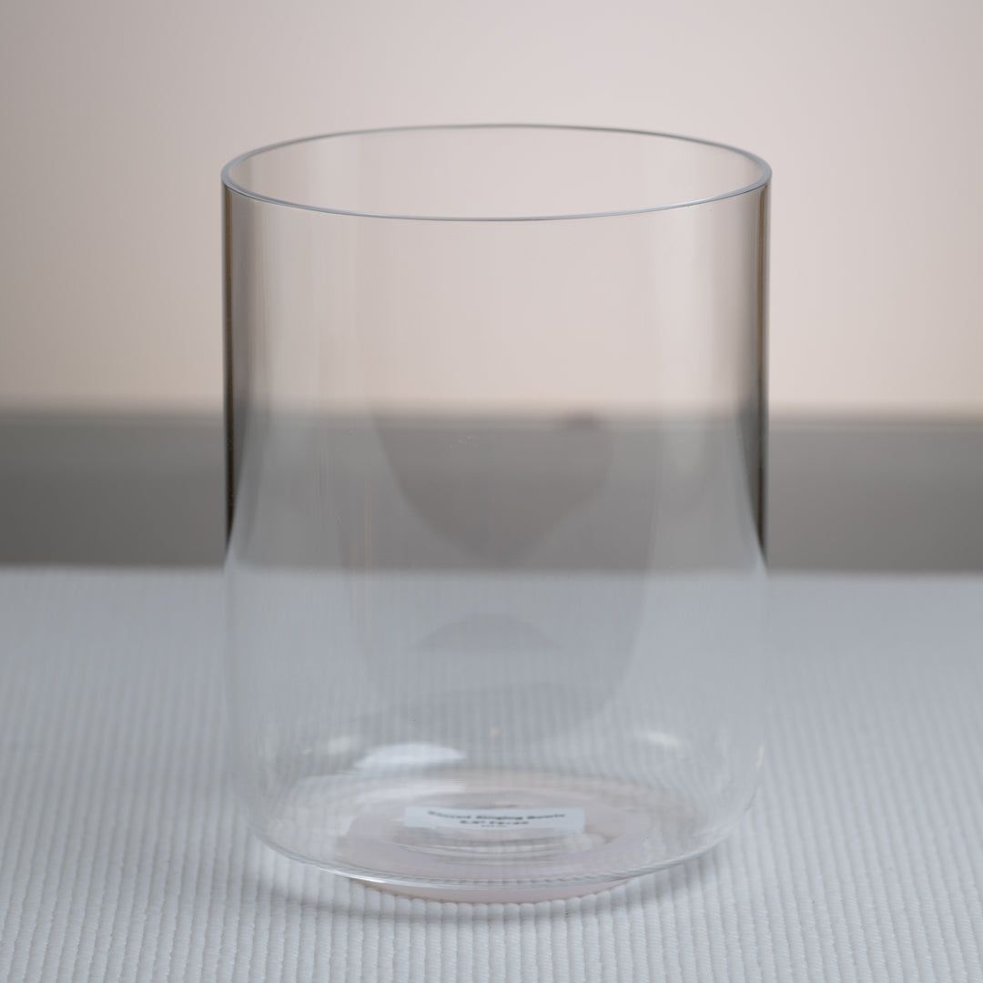 Sacred Singing Bowls: 6.5" F#+25 Clear Quartz Crystal Singing Bowl