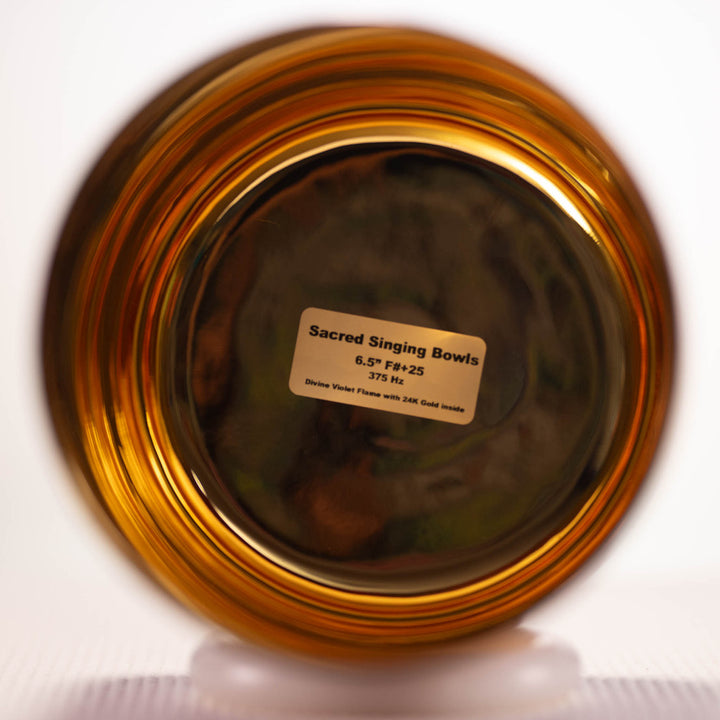 Purple & Gold singing bowl