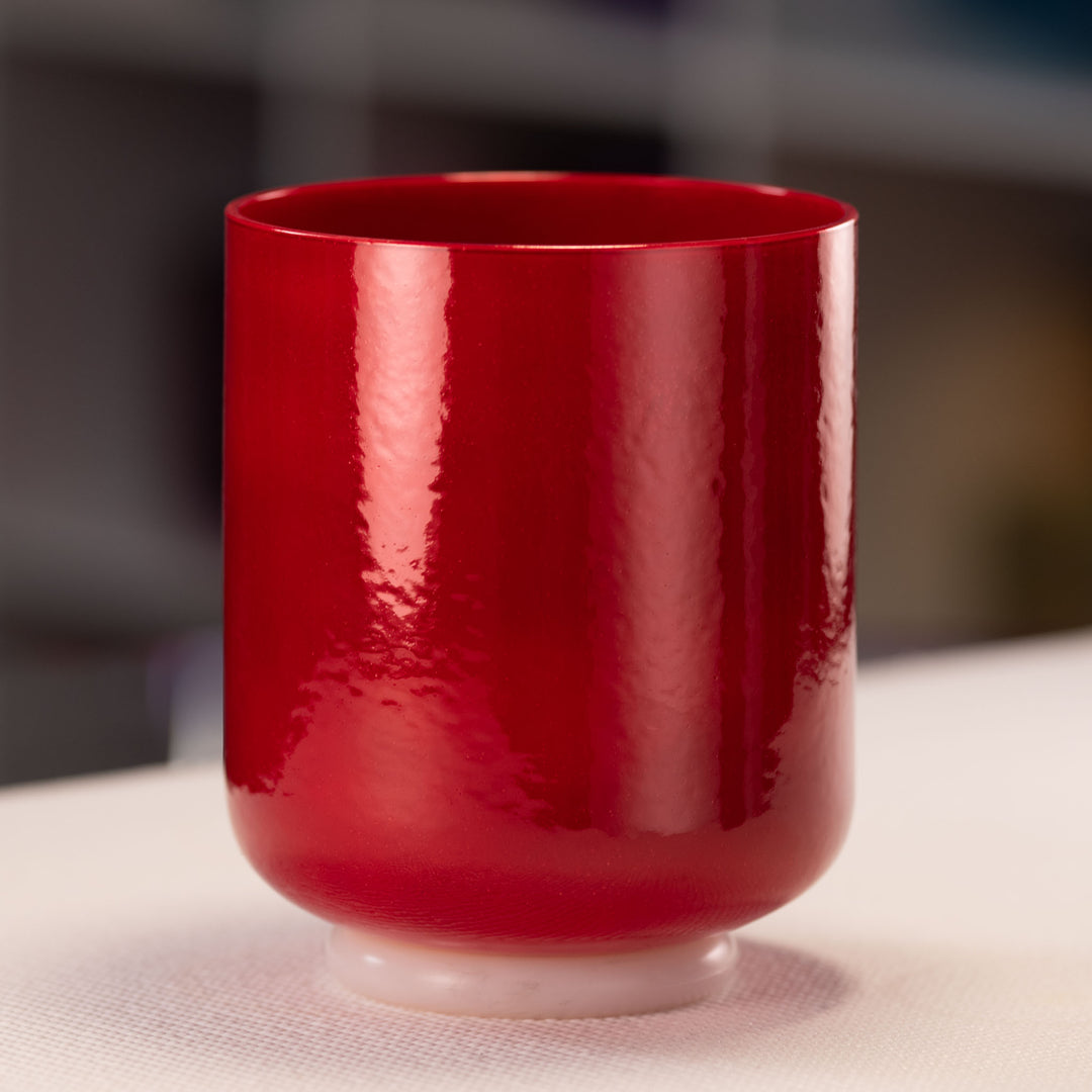 6.5" G+47 Crimson Dawn Crystal Singing Bowl from Bowls of Sound