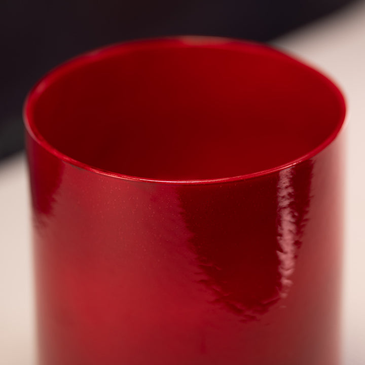 6.5" G+47 Crimson Dawn Crystal Singing Bowl from Sacred Singing Bowls™