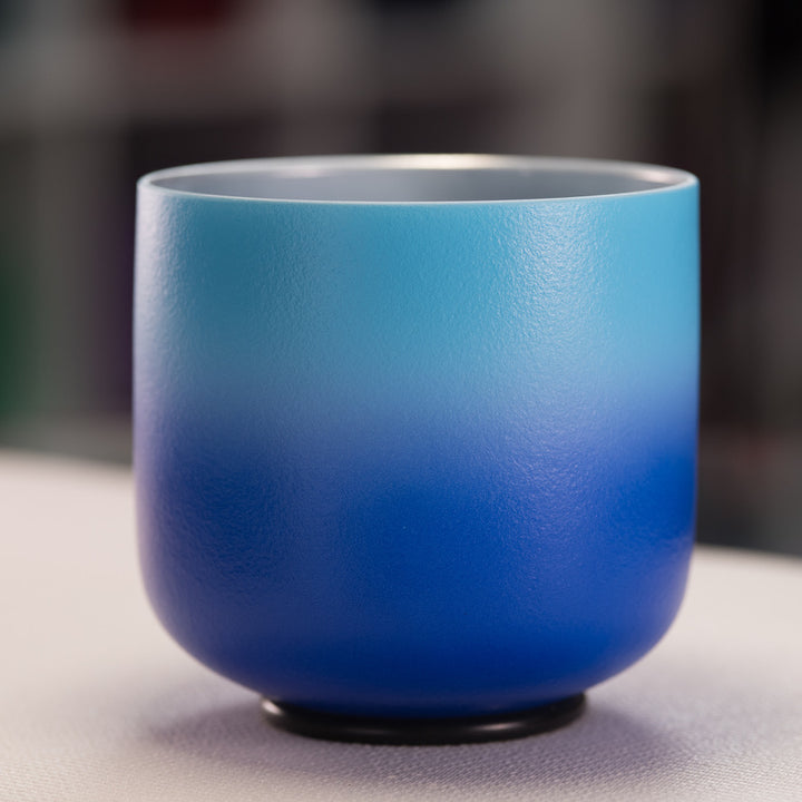 6.75" A#+3 Frosted Father Sky Crystal Singing Bowl from Bowls of Sound