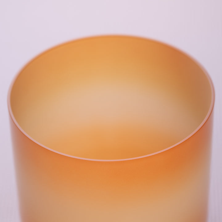 Orange crown chakra singing bowl