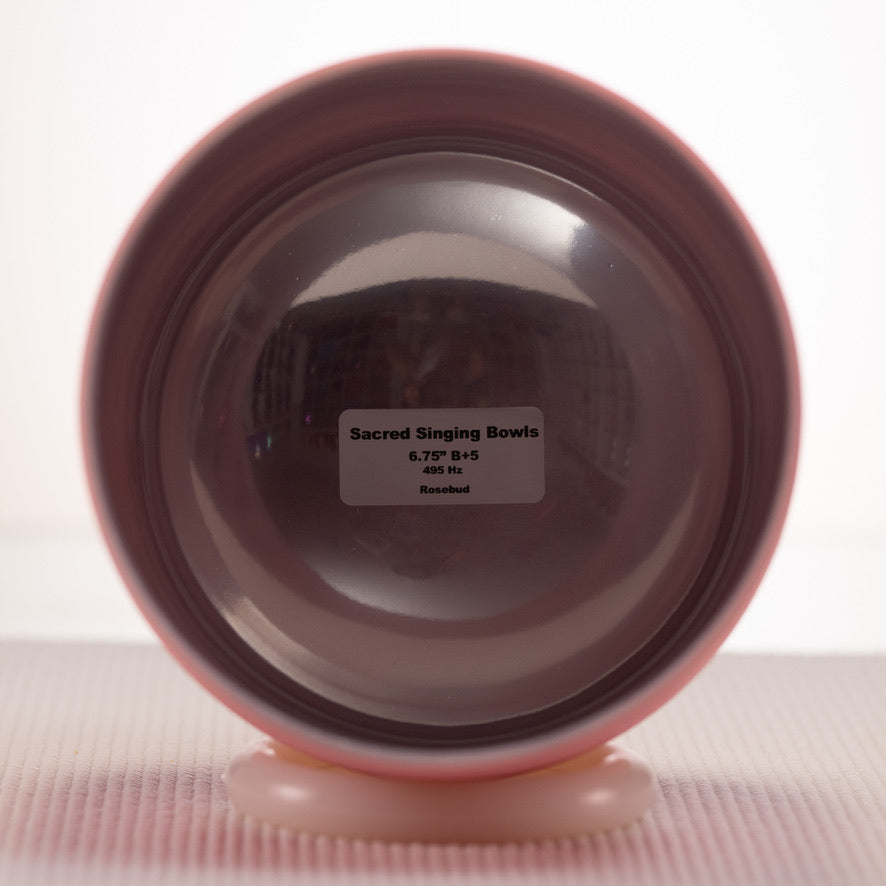 Sacred Singing Bowls™ logo with bowl specifications