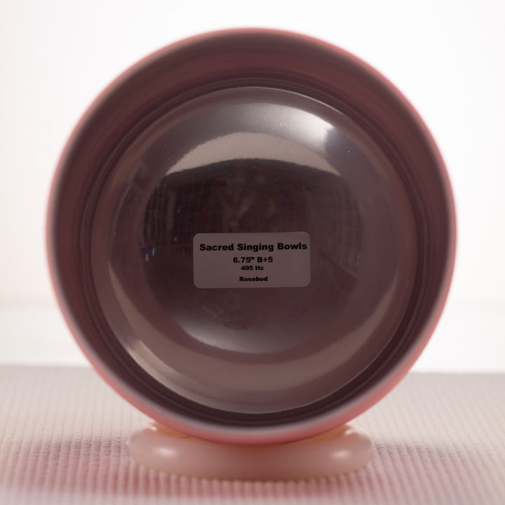 Sacred Singing Bowls™ logo with bowl specifications