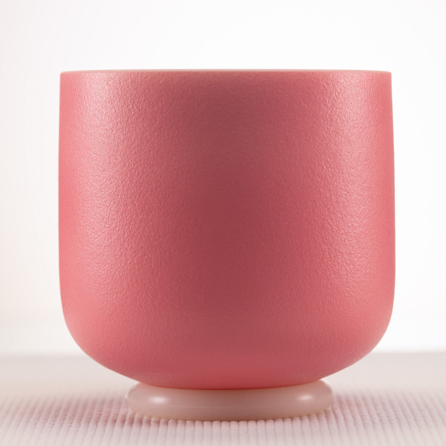 Pink B note singing bowl