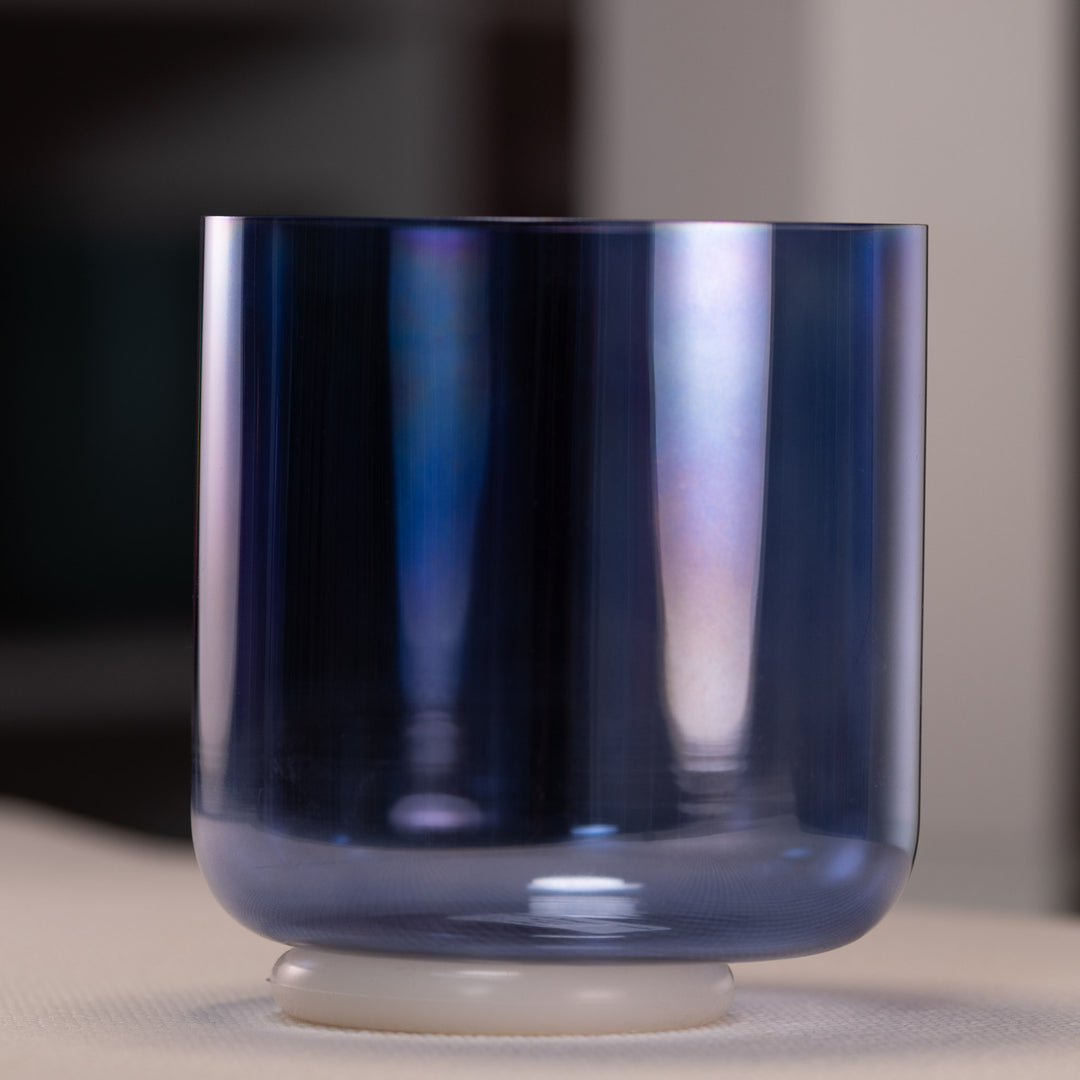 6.75" D-46 Indigo Child Crystal Singing Bowl from Bowls of Sound