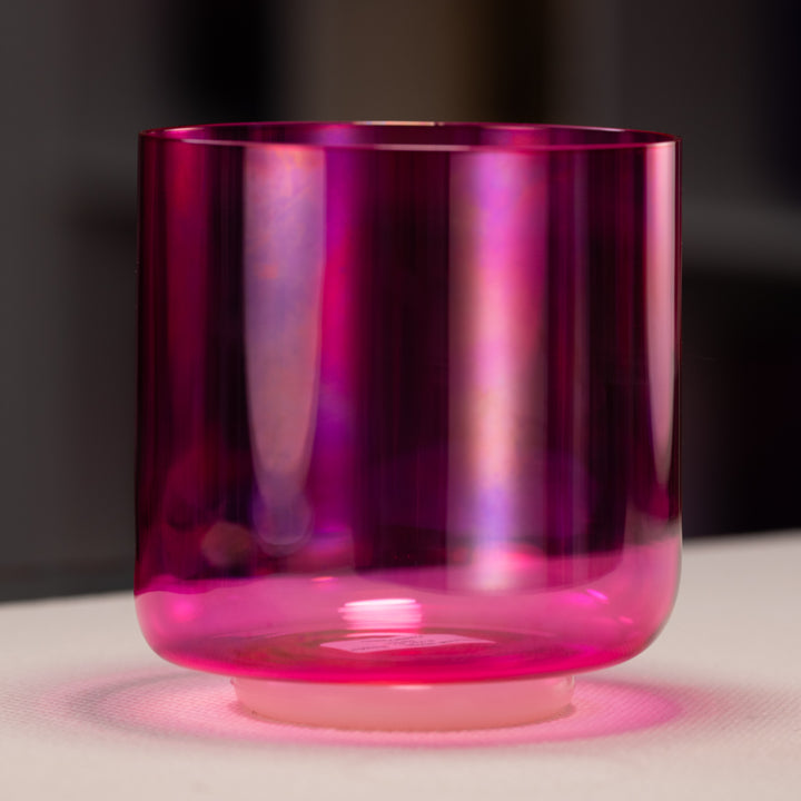 6.75" D+38 Fractal Fuchsia Singing Bowl from Bowls of Sound