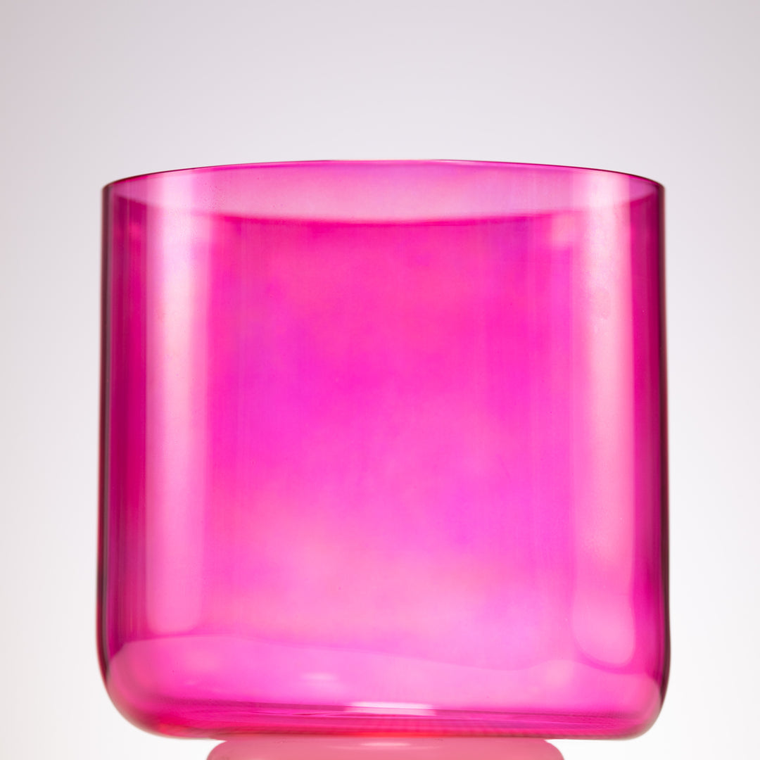 Pink crystal singing bowl