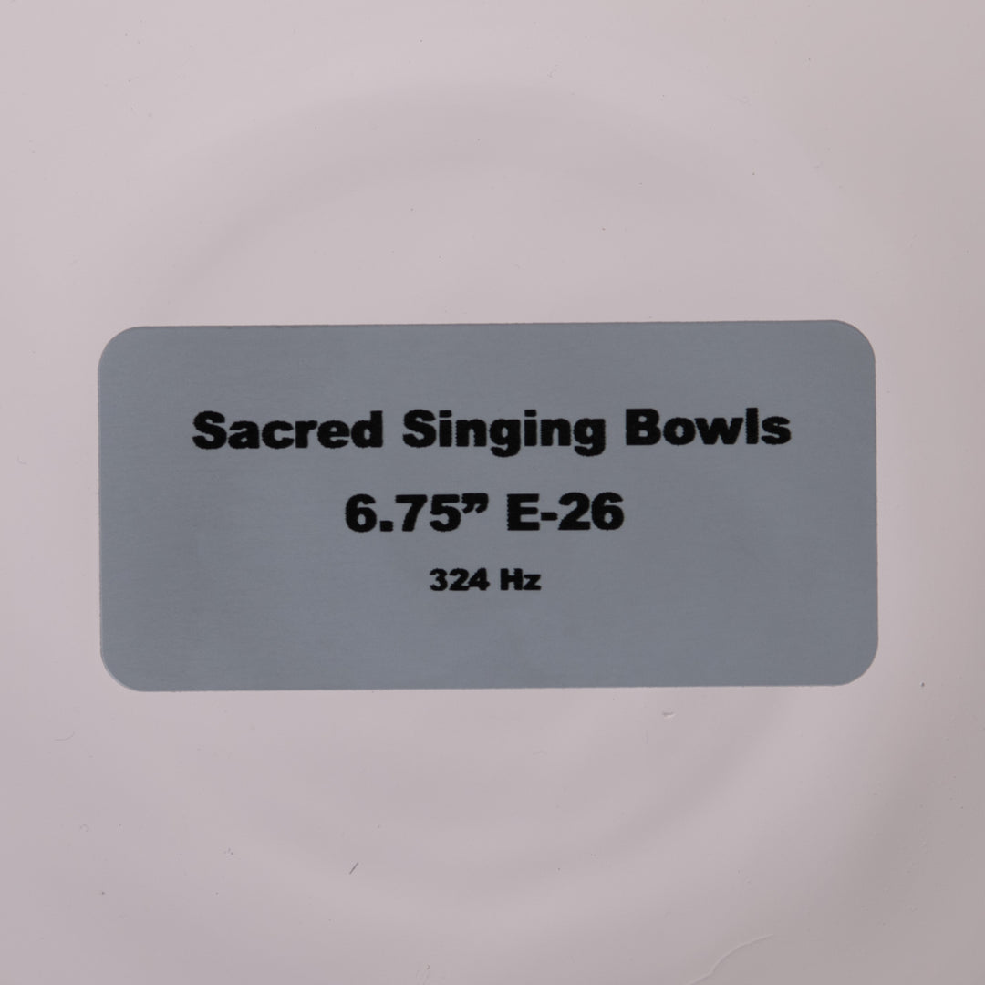 Sacred Singing Bowls: product label