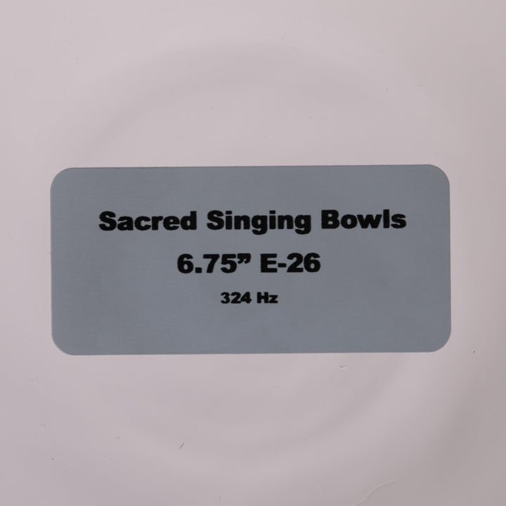 Sacred Singing Bowls: product label