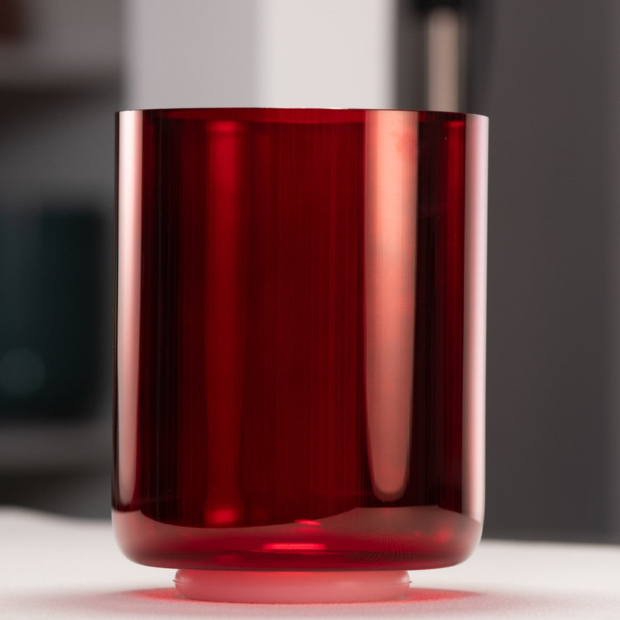 6.75" E+32 Ruby Ray Crystal Singing Bowl, Tall from Bowls of Sound