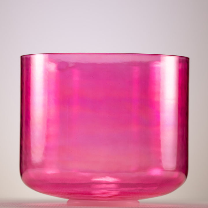 10" F-38 Pink Lotus Crystal Singing Bowl