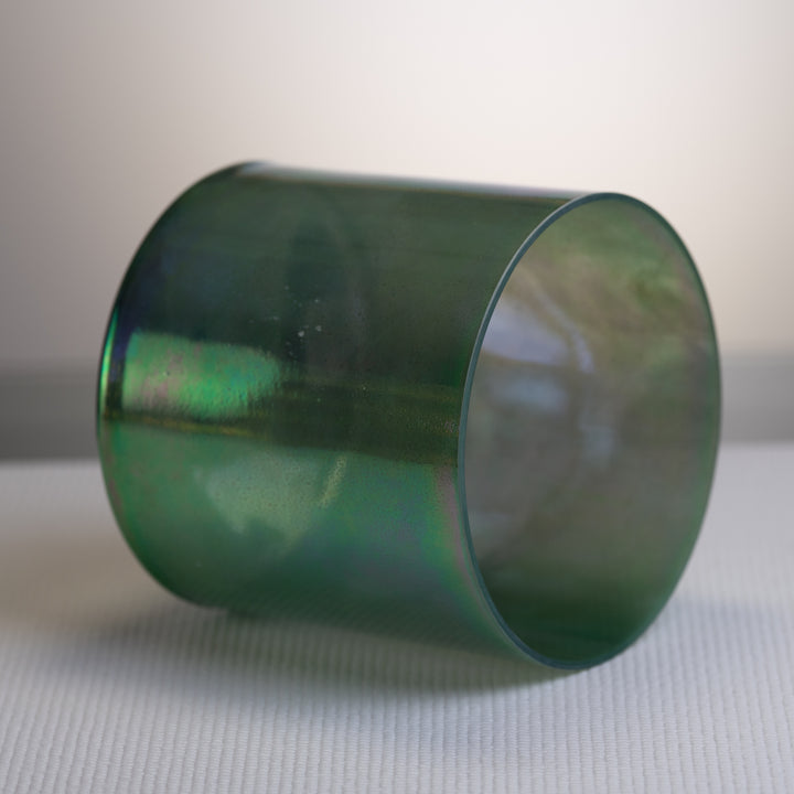 7" D-40 Malachite Platinum Crystal Singing Bowl, Crystal Tones™