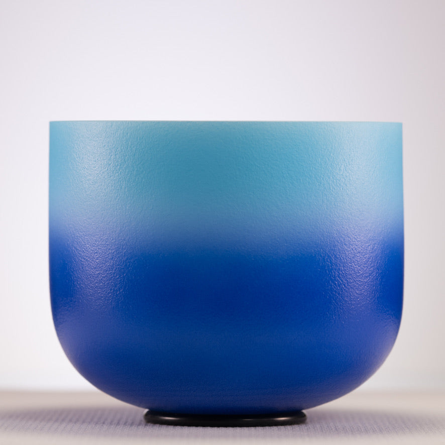 9" F#-3 Frosted Father Sky Crystal Singing Bowl