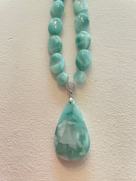 Green Moonstone Necklace