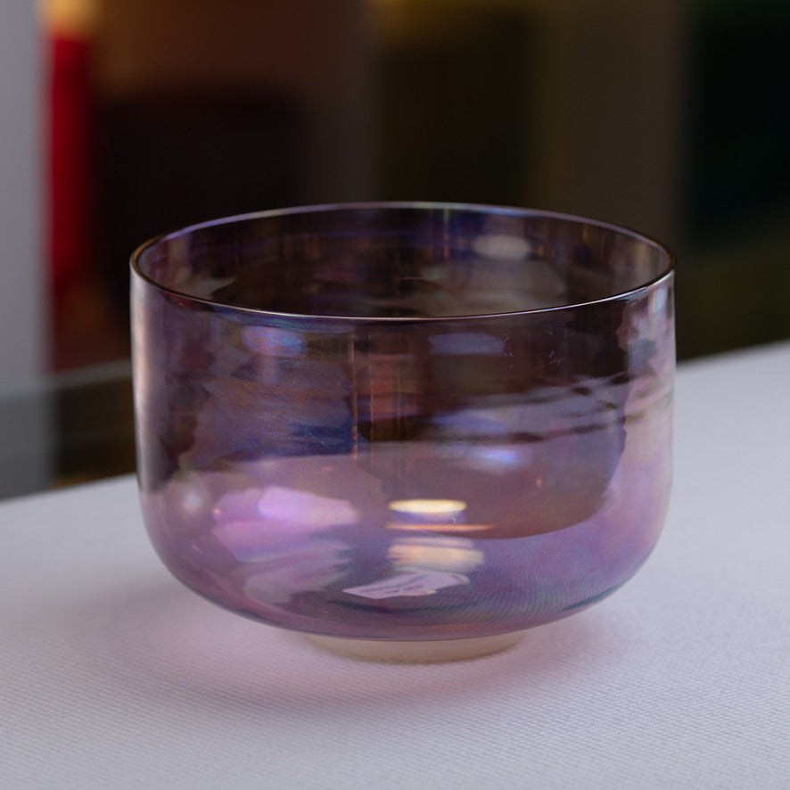 9.6" C#-37 Solar Violet Crystal Singing Bowl