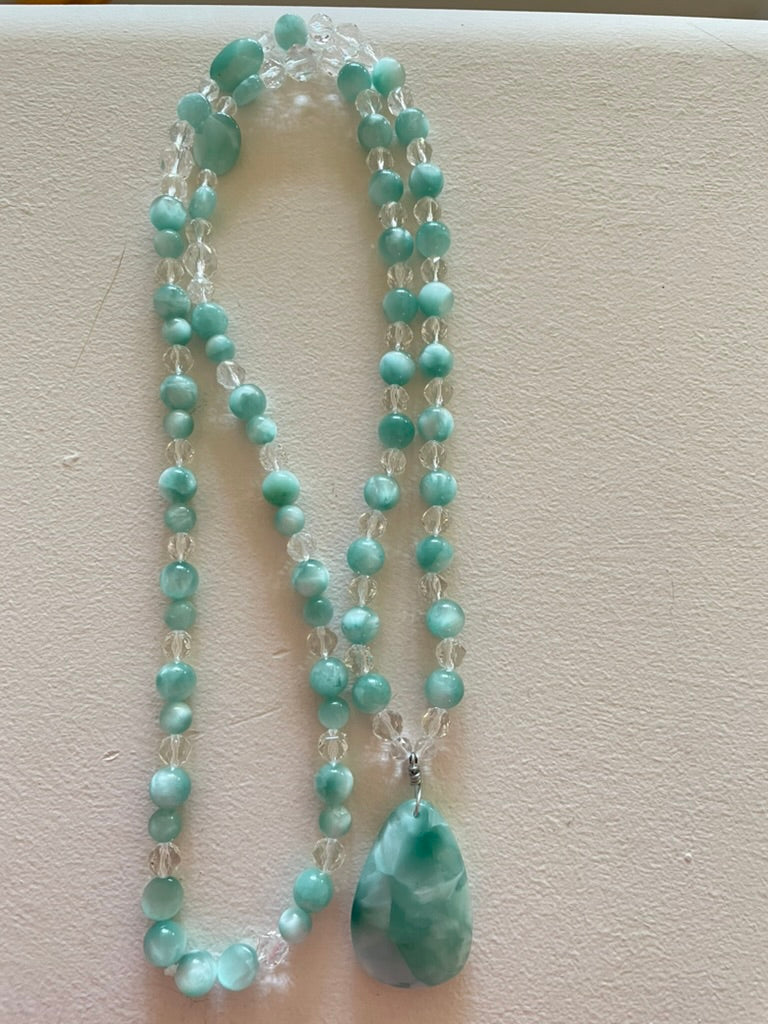 Green Moonstone Mala