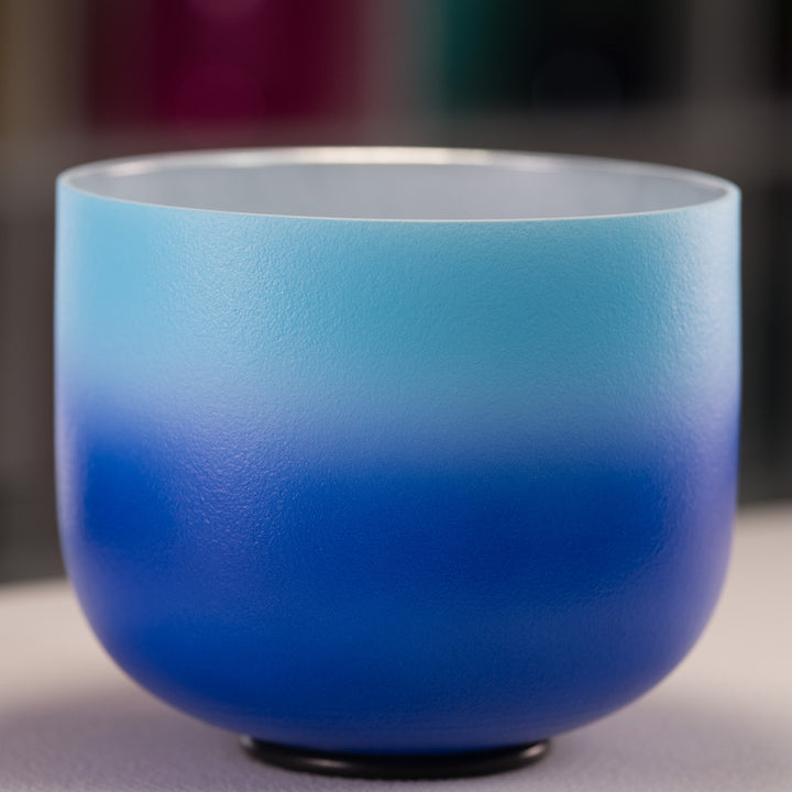 9" F#-3 Frosted Father Sky Crystal Singing Bowl