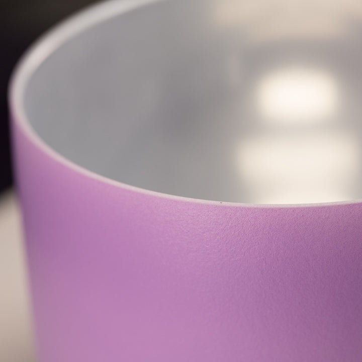11" C+2 Frosted Lilac Blossom Crystal Singing Bowl