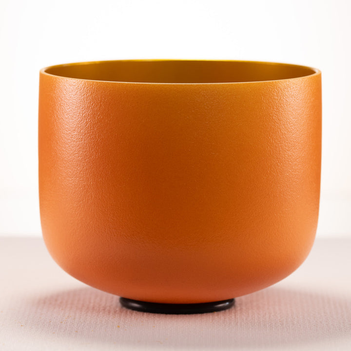 8" D#+6 Frosted Honeycomb Crystal Singing Bowl