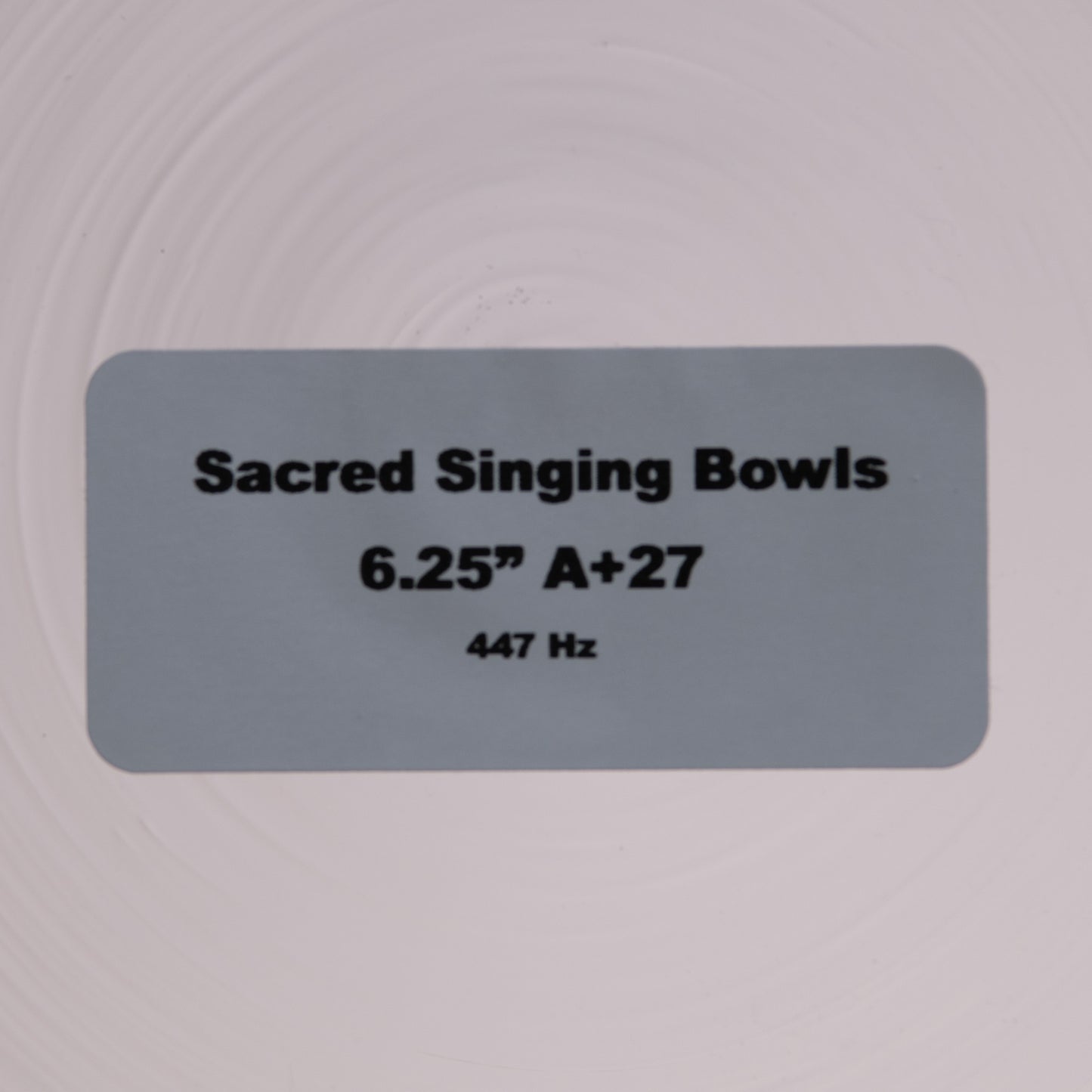 6.25" A+27 Clear Quartz Crystal Singing Bowl, Sacred Singing Bowls