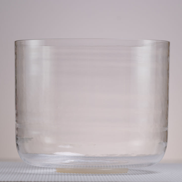 9.25" E+28 Clear Quartz Crystal Singing Bowl, Sacred Singing Bowls