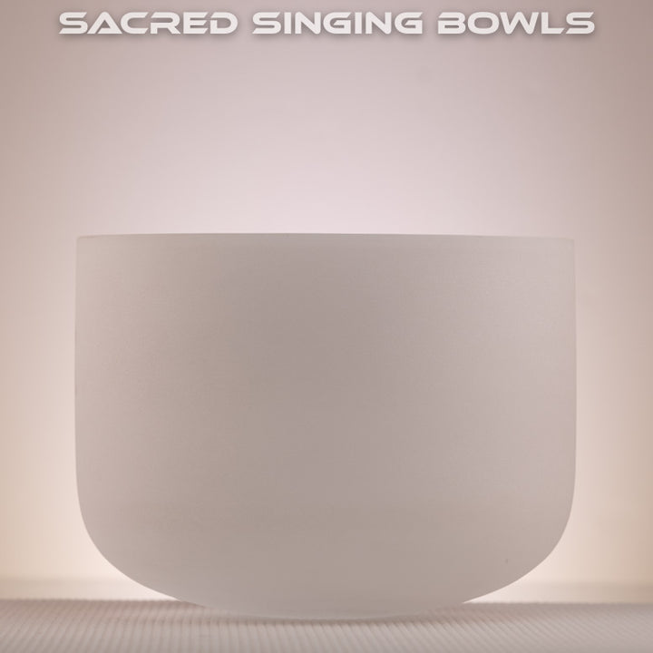 Frosted Crystal Singing Bowl