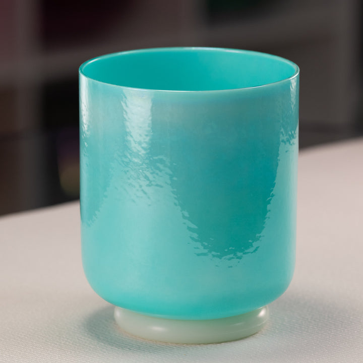 6" A-39 Turquoise Tide Crystal Singing Bowl