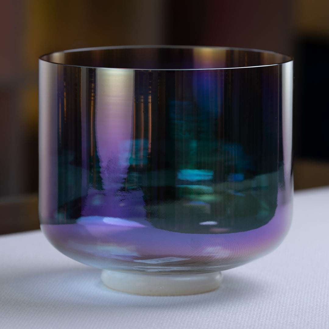 9" G#+41 Aurora Sky Crystal Singing Bowl