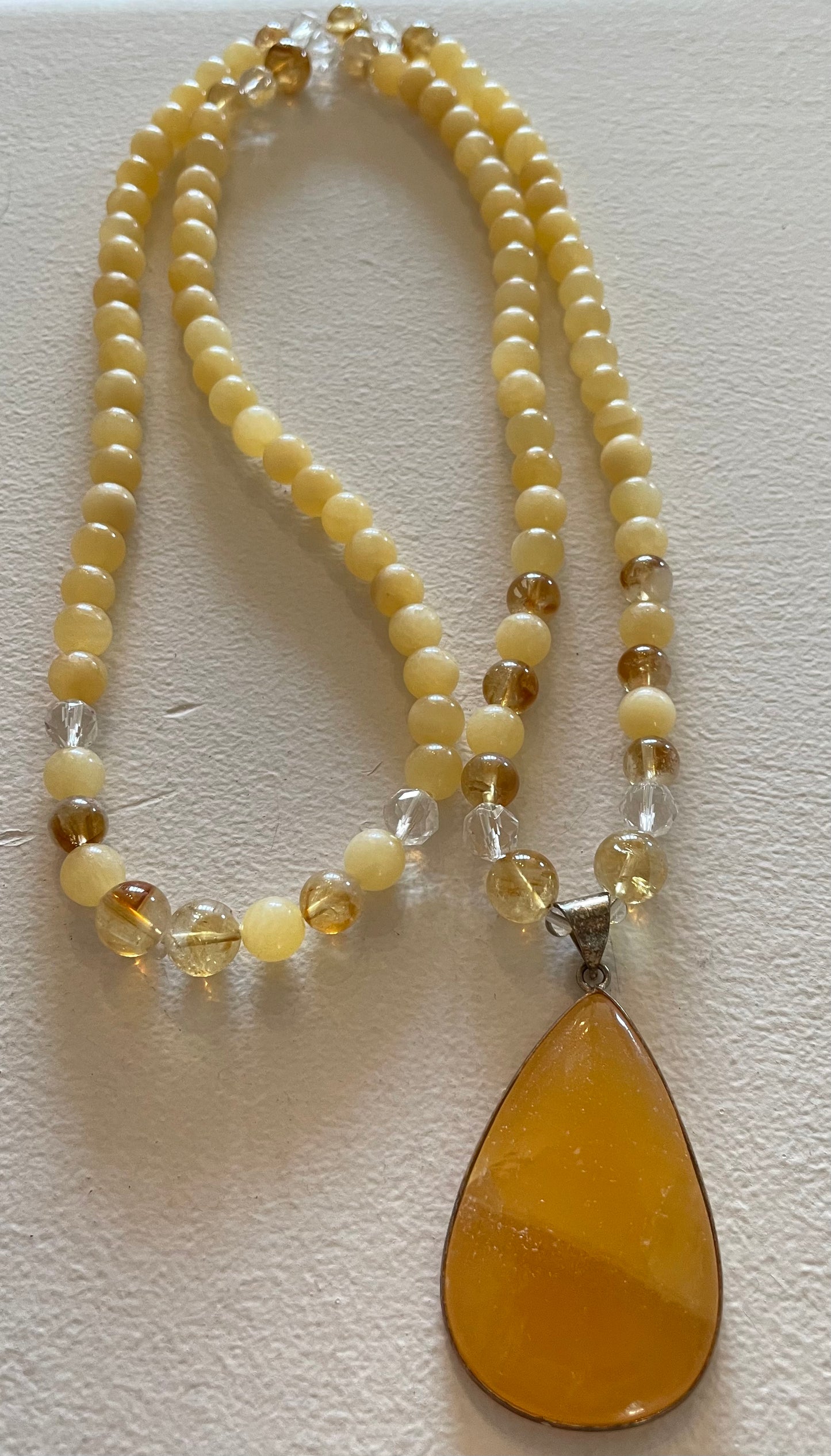 Yellow Calcite Mala