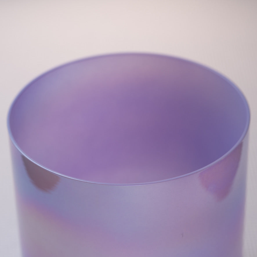 8" F+0 Lilac Blossom Crystal Singing Bowl, Prismatic, Perfect Pitch, Sacred Singing Bowls