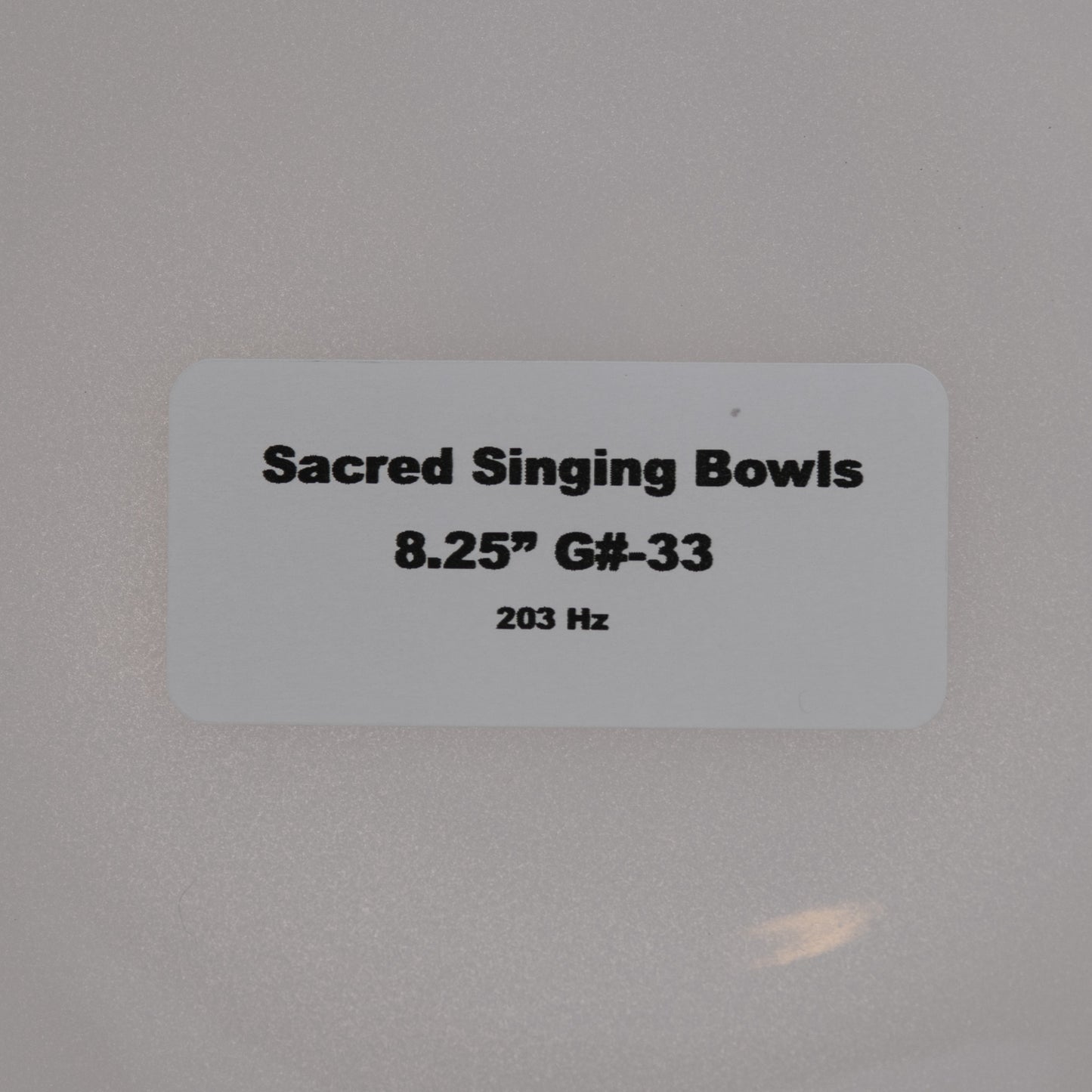 8.25" G#-33 White Light Quartz Crystal Singing Bowl, Sacred Singing Bowls