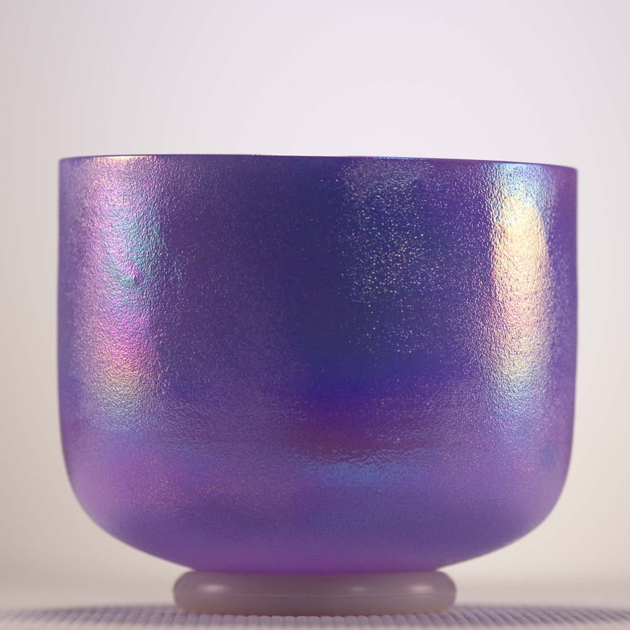8" E-30 Lilac Blossom Celestial Frosted Bowl